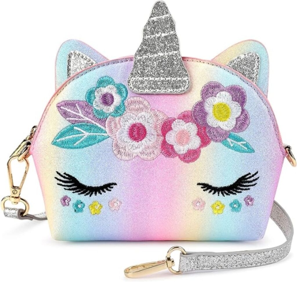 3 Year Old Girl Gifts - Unicorn Crossbody Bag Purse