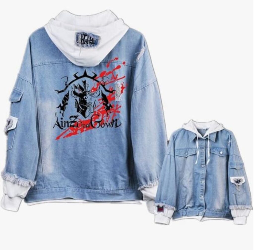 Overlord Ainz Sweatshirt Denim Jacket